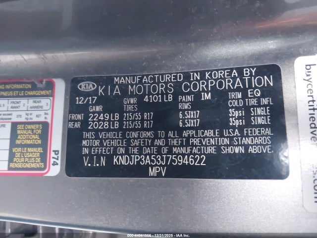 KNDJP3A53J7594622 KIA SOUL +