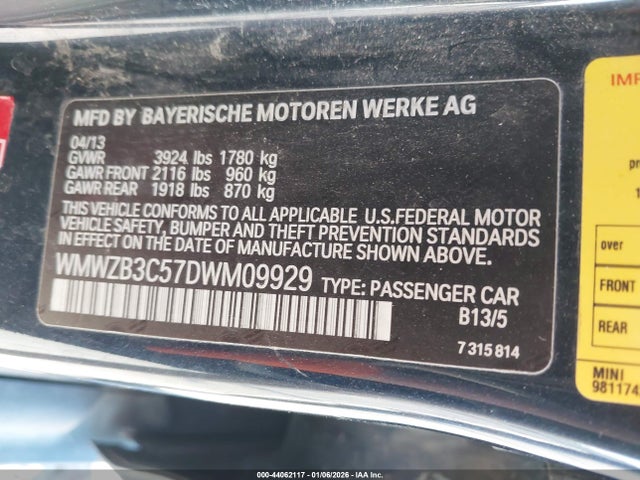 2013 MINI COUNTRYMAN WMWZB3C57DWM09929 Photo 8