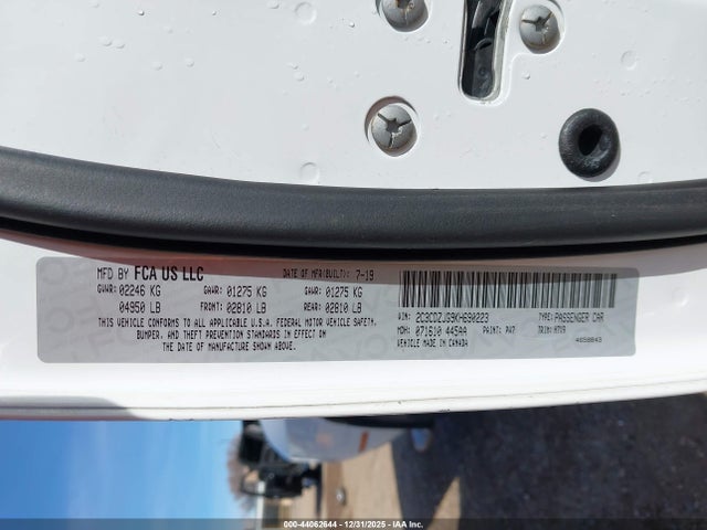 2019 DODGE CHALLENGER 2C3CDZJG9KH690223 Photo 8