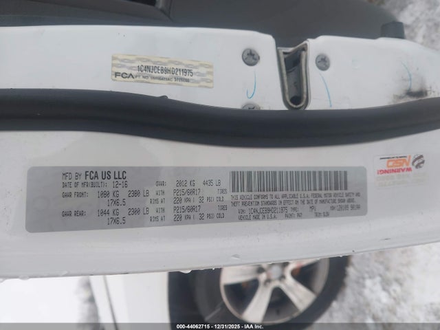 2017 JEEP COMPASS 1C4NJCEB9HD211975 Photo 8