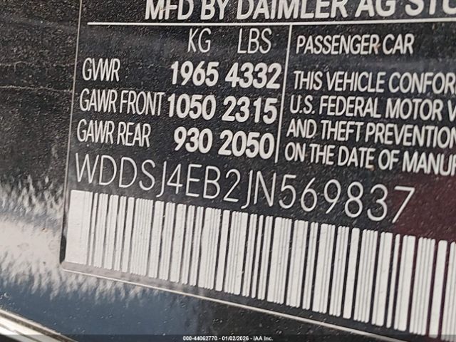 2018 MERCEDES-BENZ CLA 250 WDDSJ4EB2JN569837 Photo 8