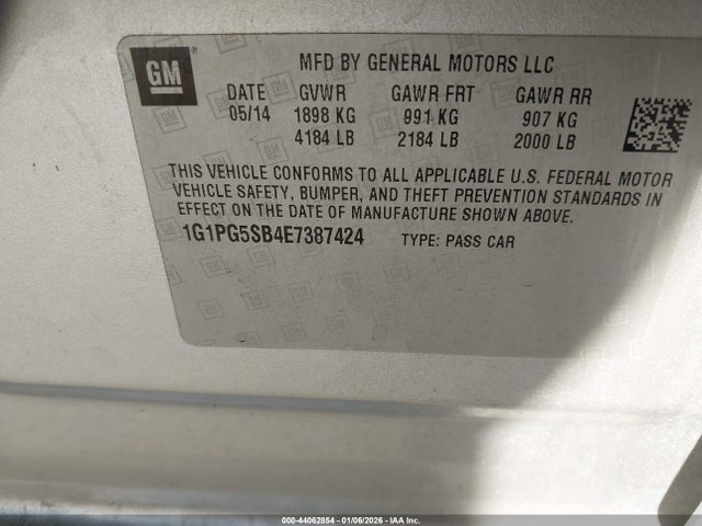 Chevrolet CRUZE LTZ 2014 1G1PG5SB4E7387424 Image 9