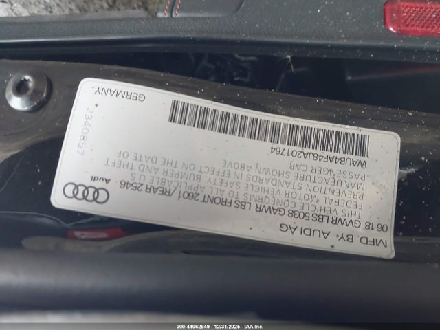 2018 AUDI S4 WAUB4AF48JA201764 Photo 8