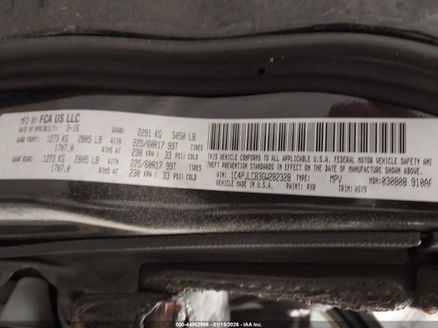 1C4PJLCB3GW282328 Jeep Cherokee Latitude