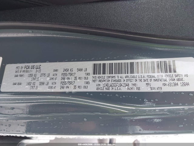 2015 JEEP WRANGLER UNLIMITED 1C4BJWDG3FL641540 Photo 8