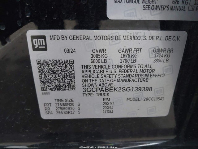 3GCPABEK2SG139398 Chevrolet Silverado 1500