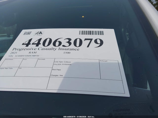 Продаж на аукціоні авто 2021 Ram 1500 Big Horn  4x4 5'7 Box, vin: 1C6SRFFT0MN788930, номер лоту: 44063079