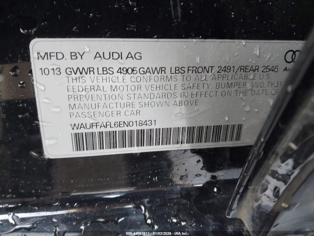 WAUFFAFL6EN018431 Audi A4 2.0t Premium