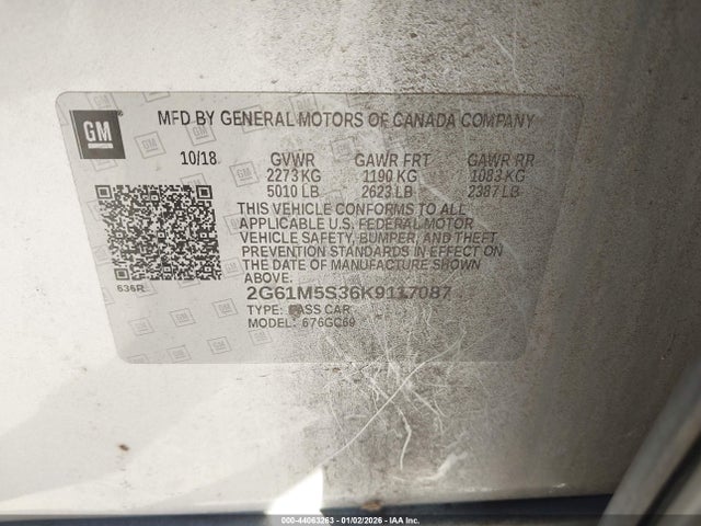 2019 CADILLAC XTS 2G61M5S36K9117087 Photo 8