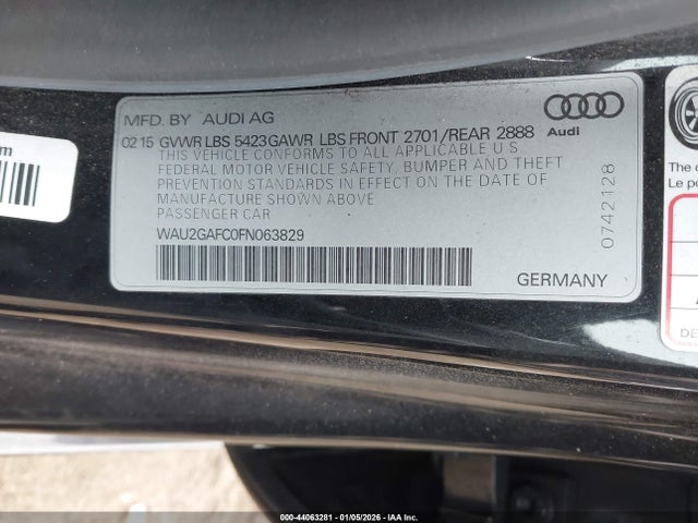2015 AUDI A7 WAU2GAFC0FN063829 Photo 8