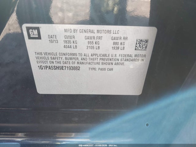 2014 CHEVROLET CRUZE 1G1PA5SH9E7193882 Photo 8