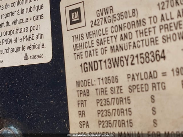 2000 CHEVROLET BLAZER 1GNDT13W6Y2158364 Photo 8