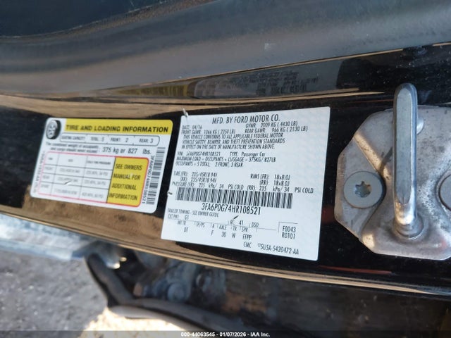 2017 FORD FUSION 3FA6P0G74HR108521 Photo 8