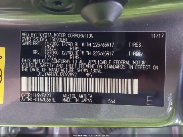 2018 LEXUS NX 300 JTJYARBZ0J2092892 Photo 8