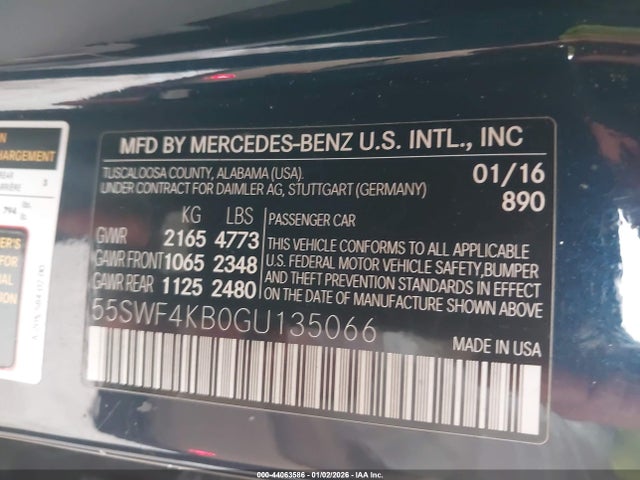 55SWF4KB0GU135066 Mercedes-Benz C 300 4matic