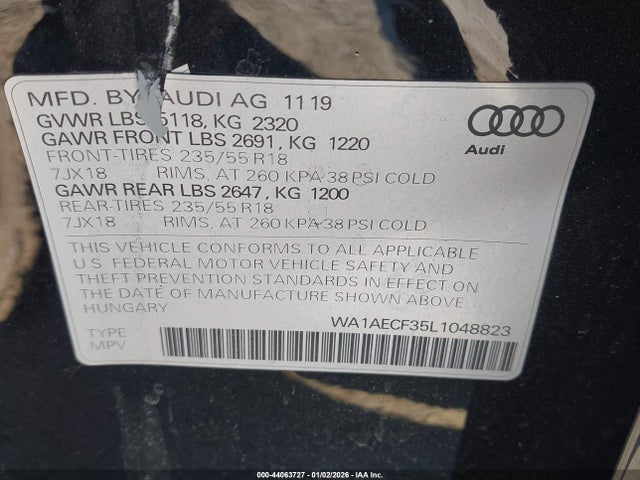 2020 AUDI Q3 WA1AECF35L1048823 Photo 8