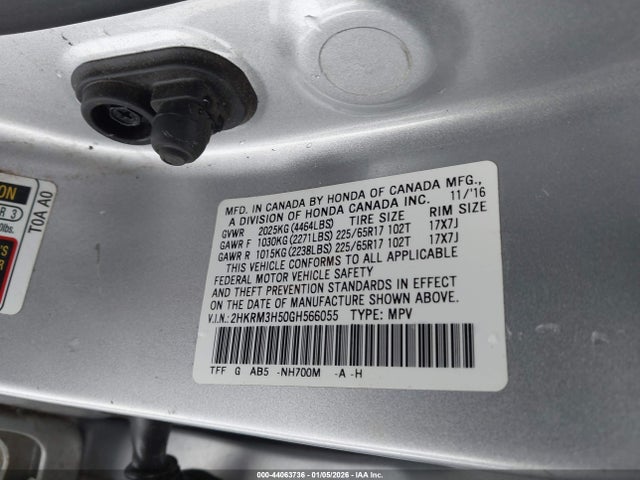 2HKRM3H50GH566055 Honda CR-V EX