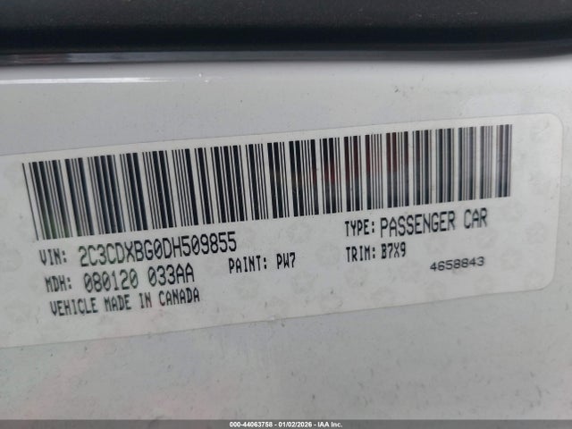 Aukcja sprzedaży 2013 Dodge Charger Se, vin: 2C3CDXBG0DH509855, numer aukcji: 44063758