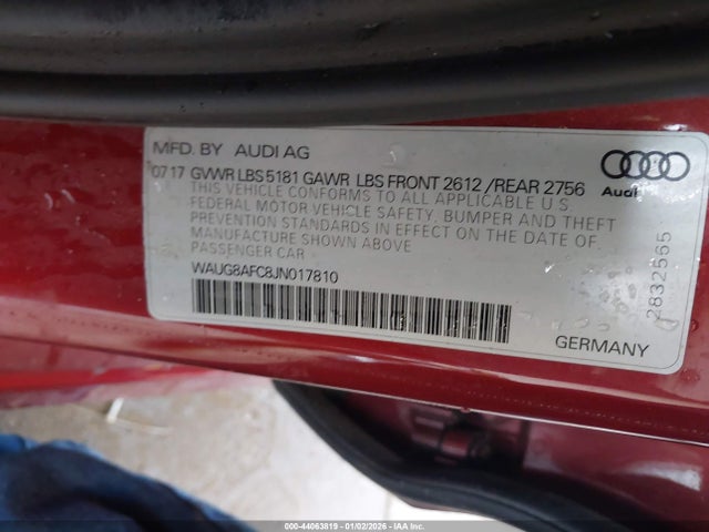 2018 AUDI A6 WAUG8AFC8JN017810 Photo 8