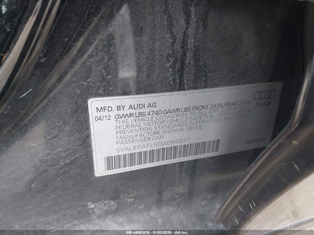2013 AUDI A4 WAUEFAFL5DA054631 Photo 8