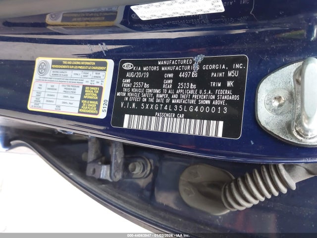 5XXGT4L35LG400013 KIA Optima Lx