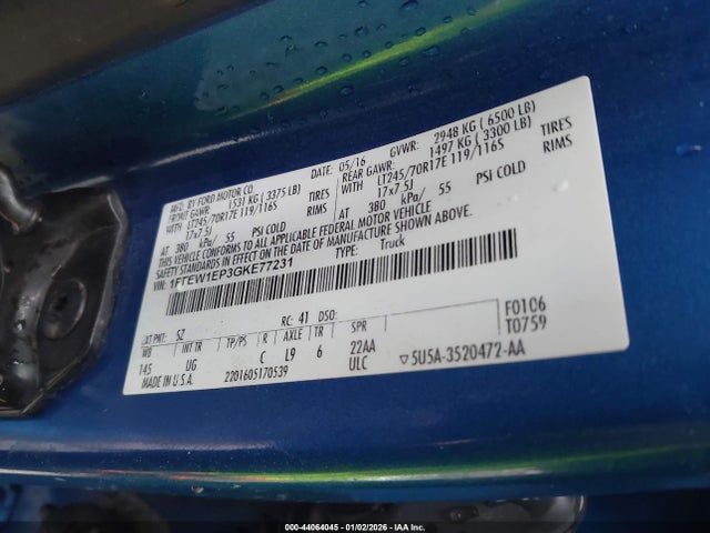 Ford F-150 Xlt 2016 1FTEW1EP3GKE77231 Image 9