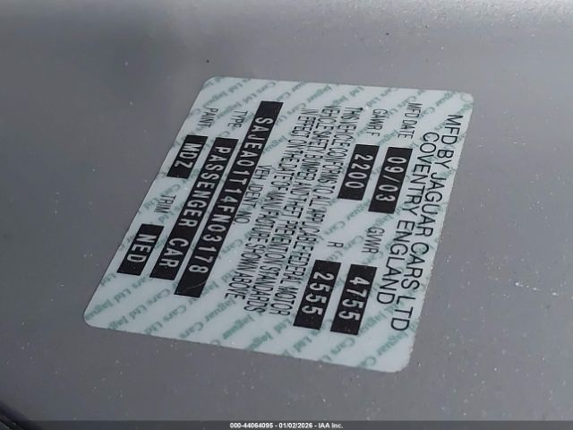 2004 JAGUAR S-TYPE SAJEA01T14FN03178 Photo 8