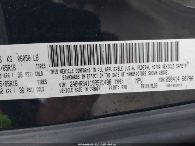 2009 CHRYSLER TOWN & COUNTRY 2A8HR54119R521488 Photo 8