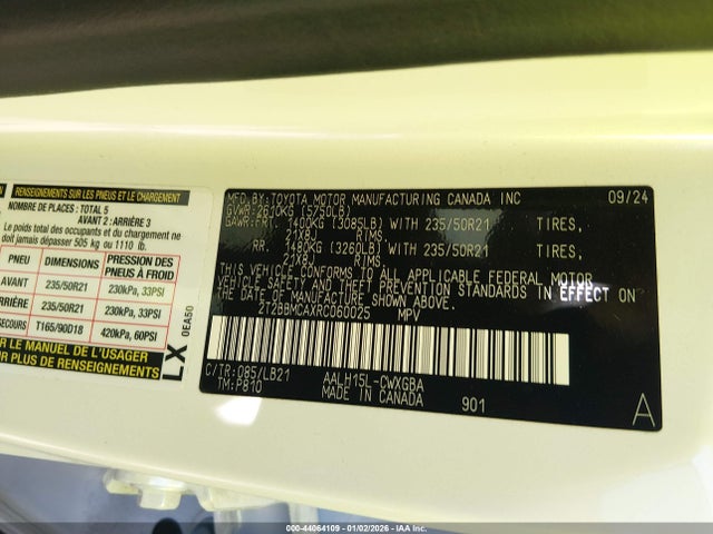 2024 LEXUS RX 350H 2T2BBMCAXRC060025 Photo 8