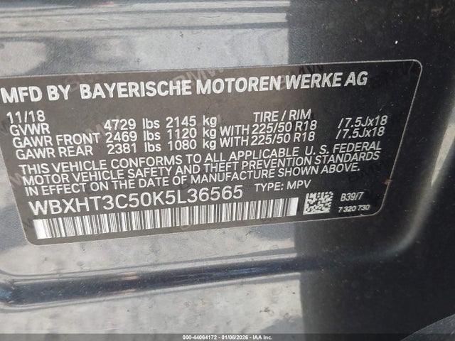 2019 BMW X1 WBXHT3C50K5L36565 Photo 8