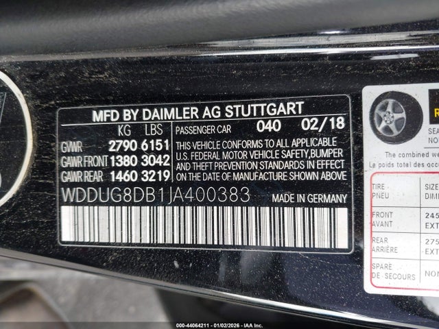 2018 MERCEDES-BENZ S 560 WDDUG8DB1JA400383 Photo 8