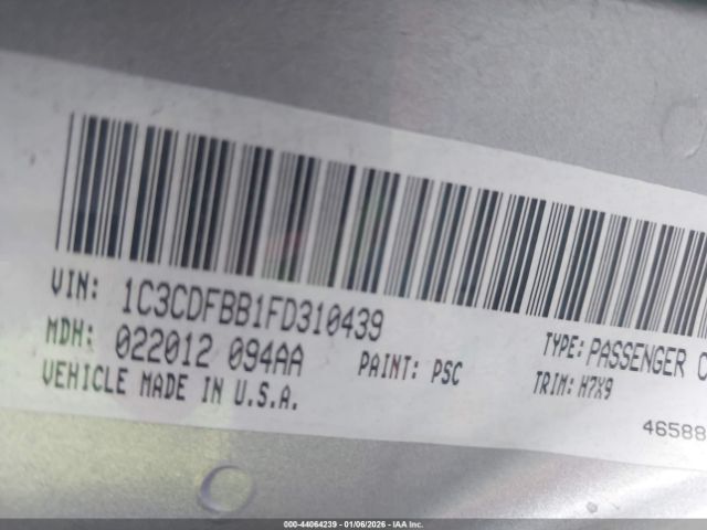 2015 DODGE DART 1C3CDFBB1FD310439 Photo 8