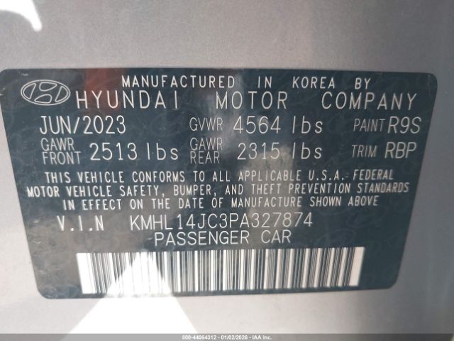 2023 HYUNDAI SONATA KMHL14JC3PA327874 Photo 8