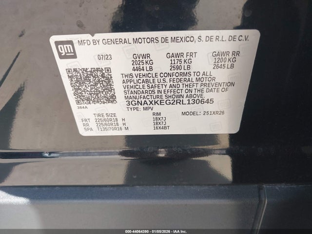 2024 CHEVROLET EQUINOX 3GNAXKEG2RL130645 Photo 8