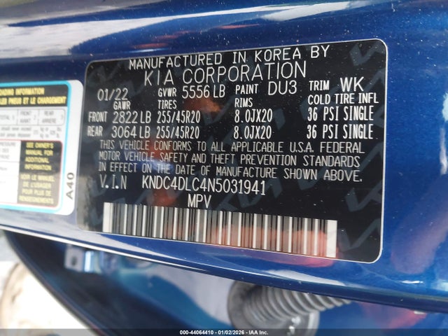 KIA Ev6 Gt-line 2022 KNDC4DLC4N5031941 Image 9