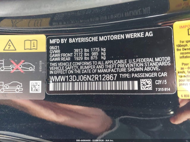 2022 MINI SE HARDTOP WMW13DJ06N2R12867 Photo 8