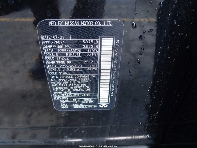 2022 INFINITI QX55 3PCAJ5L32NF103739 Photo 8