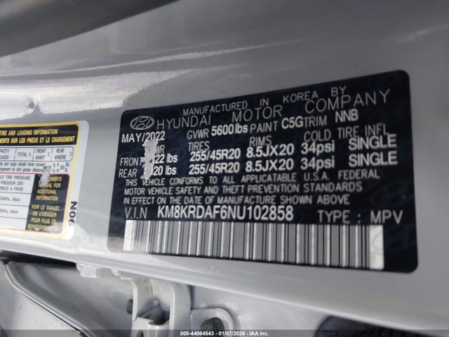 KM8KRDAF6NU102858 Hyundai Ioniq 5 Limited