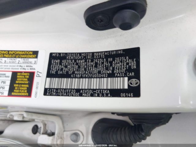 2015 TOYOTA CAMRY 4T1BF1FK7FU050462 Photo 8