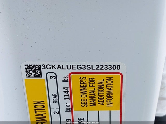 3GKALUEG3SL223300 GMC Terrain Awd Elevation