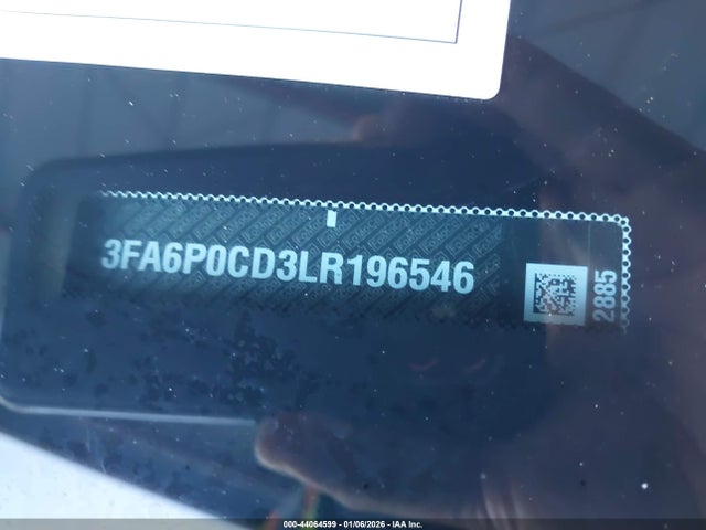 Ford FUSION SEL 2020 3FA6P0CD3LR196546 Image 9