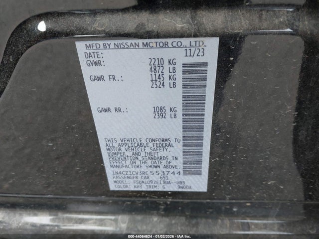 2024 NISSAN LEAF 1N4CZ1CV3RC553744 Photo 8