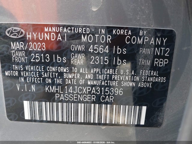 KMHL14JCXPA315396 Hyundai Sonata N Line