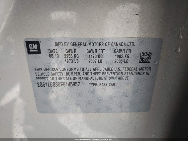 2014 CADILLAC XTS 2G61L5S39E9145957 Photo 8