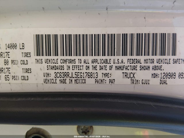 Продаж на аукціоні авто 2014 Ram 3500 Laramie, vin: 3C63RRJL5EG176813, номер лоту: 44064756