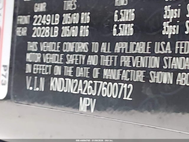 KIA Soul 2018 KNDJN2A26J7600712 Image 9