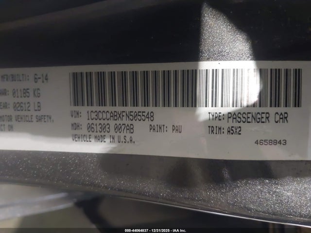 Продаж на аукціоні авто 2015 Chrysler 200 Limited, vin: 1C3CCCABXFN505548, номер лоту: 44064837