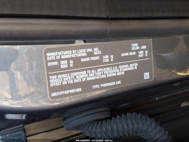 2023 LUCID AIR 50EA1PFA2PA001659 Photo 8