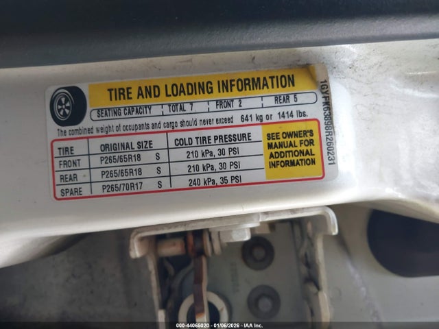 2008 CADILLAC ESCALADE 1GYFK63898R260231 Photo 8