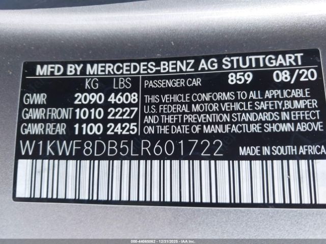 2020 MERCEDES-BENZ C 300 W1KWF8DB5LR601722 Photo 8